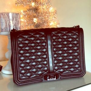 Rebecca Minkoff Jumbo Love black quilted purse