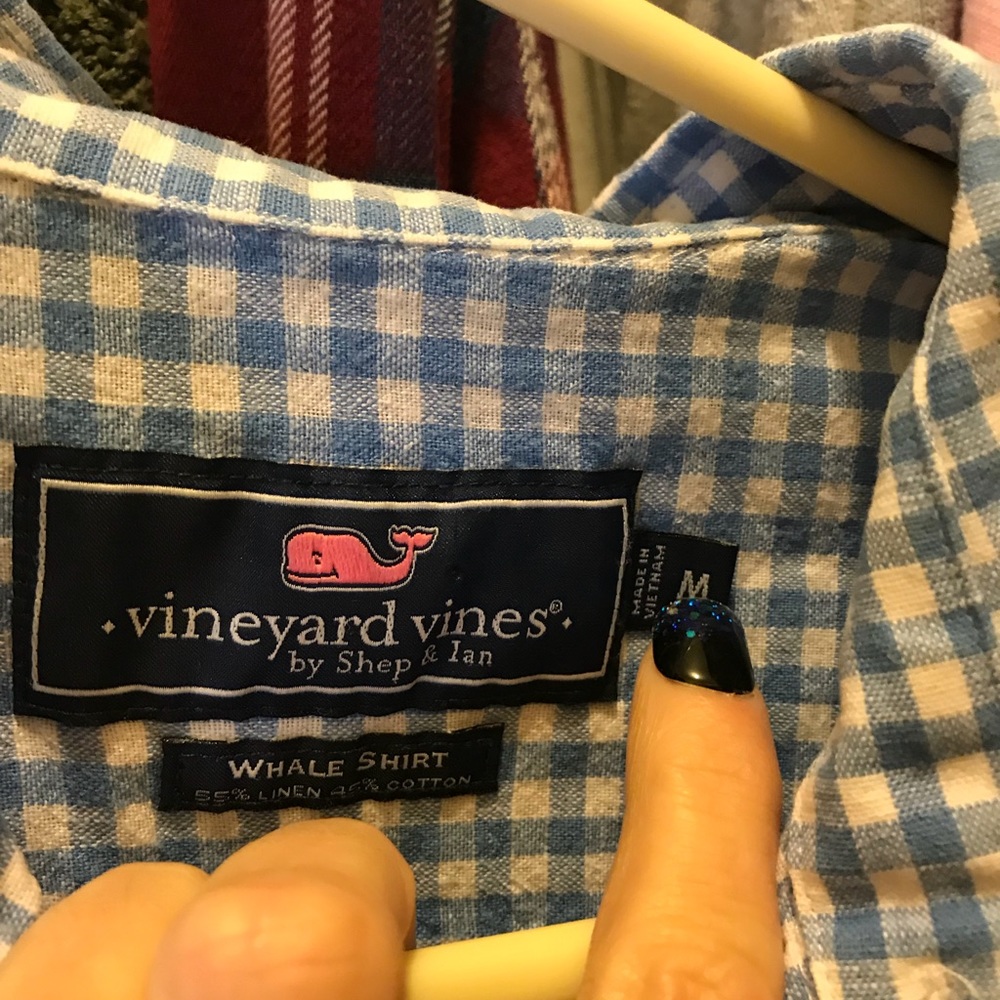 Vineyard Vines Gingham Button Up - image 4