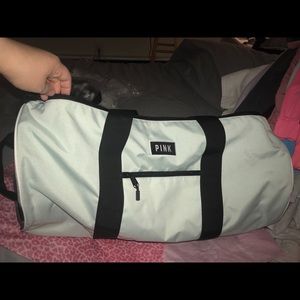 VS PINK teal duffel bag NWT