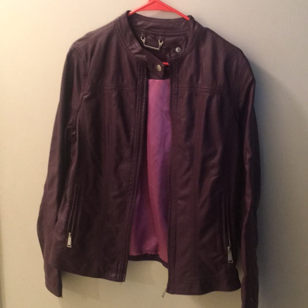 Medium J2 by JouJou Purple leather jacket