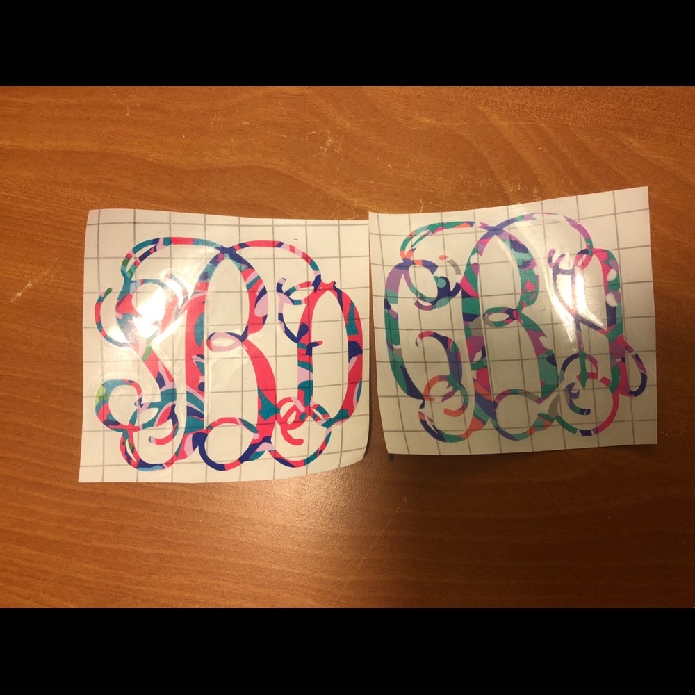 Custom monogram decals - Picture 2 of 3
