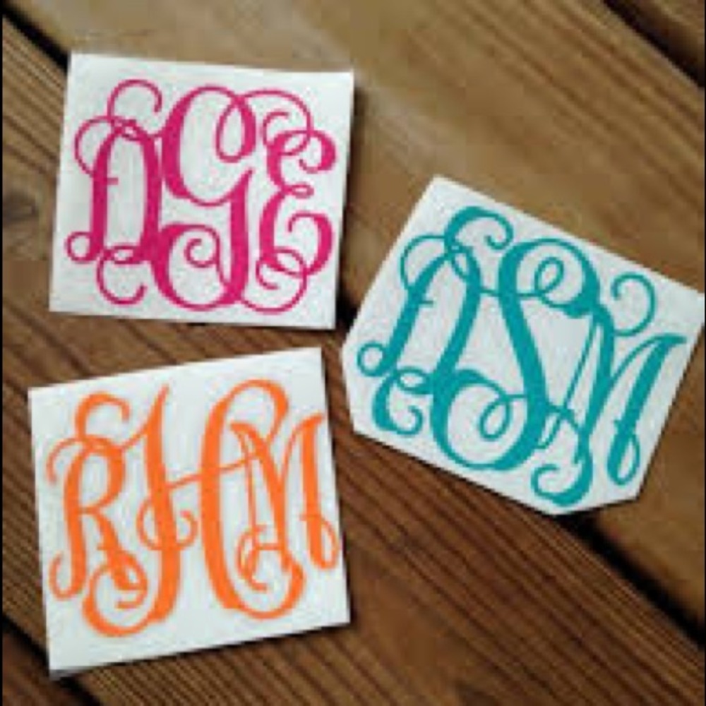 Custom monogram decals - Picture 3 of 3