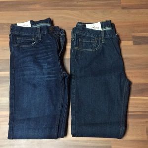 2 pairs of hollister jeans great condition
