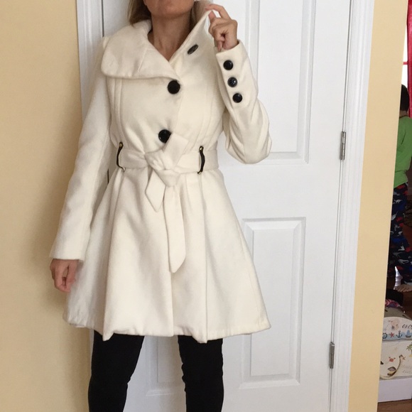 steve madden white coat