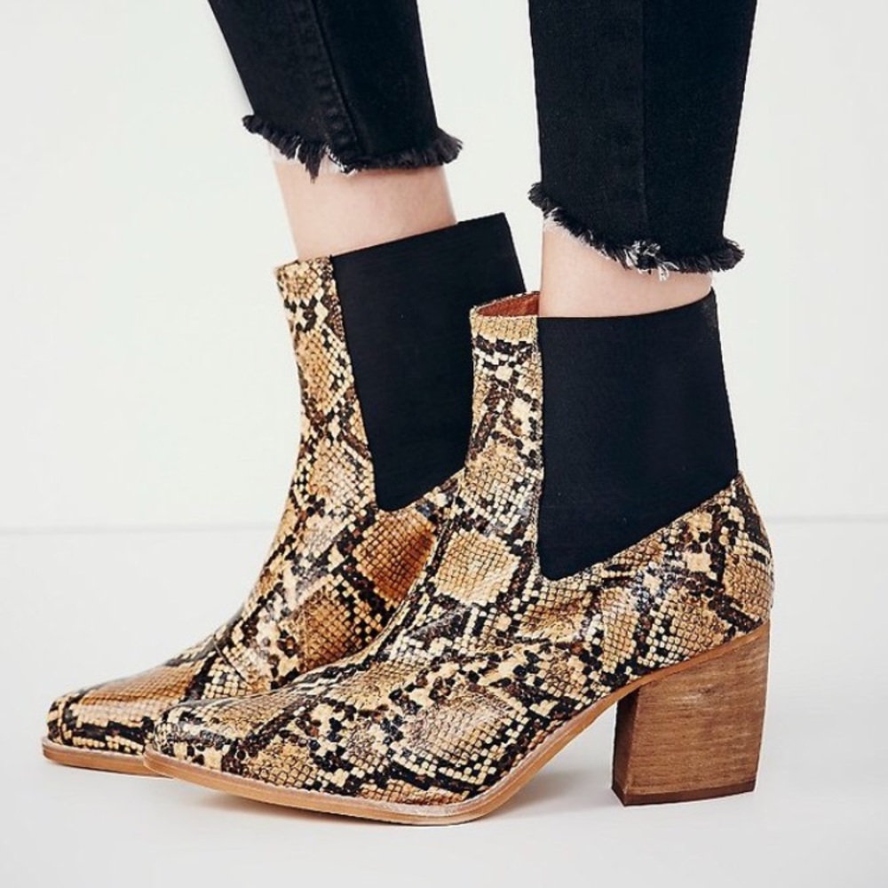 ISO!!! Free People Snake Chelsea Boots
