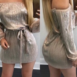 ✨⚜️Metallic Gold New Year's Mini Dress⚜️✨