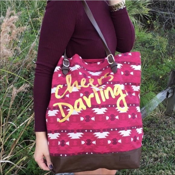 ✨ “HOST PICK Cheers Darling” ✨New Tote Bag - Picture 3 of 4