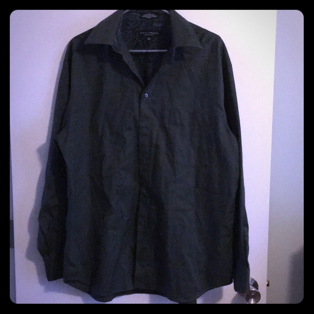 Men’s Olive Green Dress Shirt by Claiborne