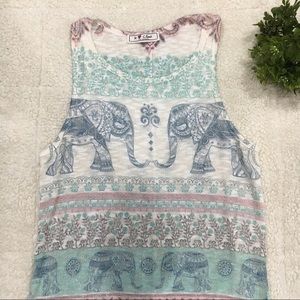 NWOT Elephant 🐘 Tunic Tank