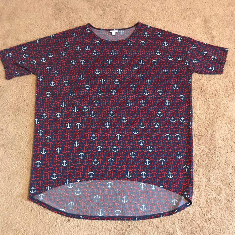 Lularoe Irma tunic anchor size 2XL EUC