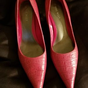 Pink Nine West heels