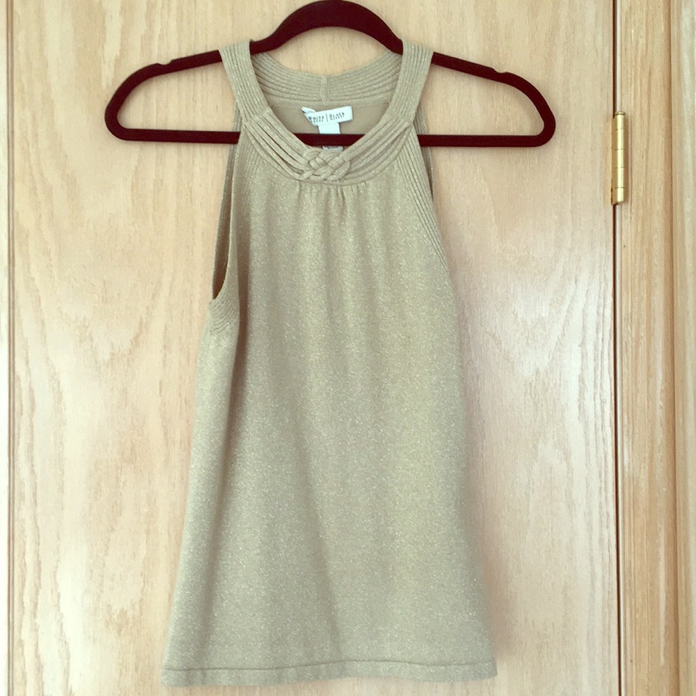 White House Black Market gold top