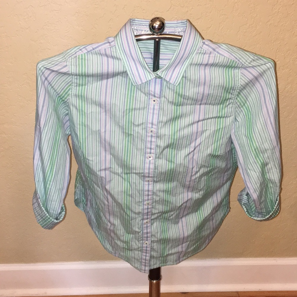 Robert Graham Button Down Dress Shirt, Women’s Sz. L, EUC, $90 MSRP