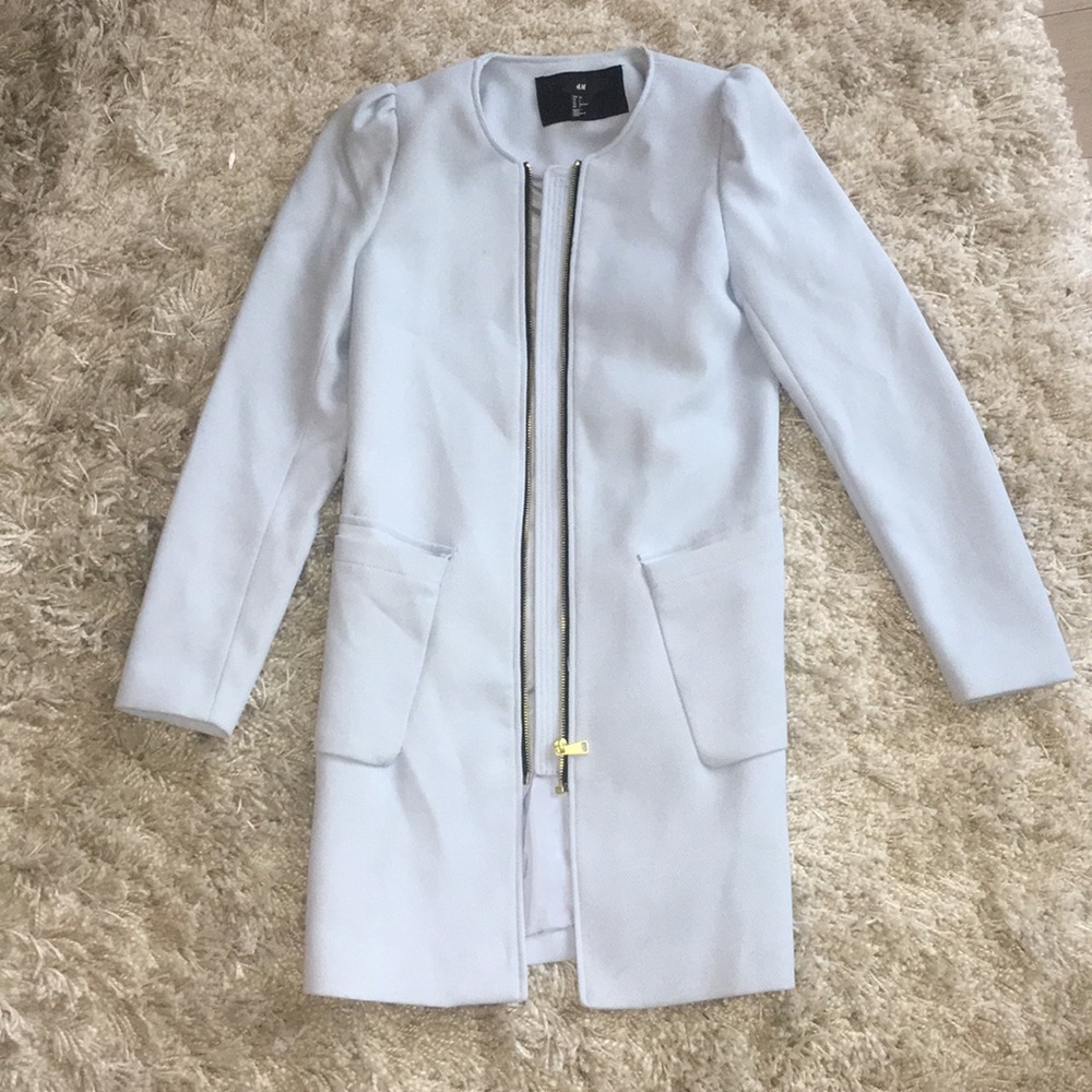 Baby blue H&M coat