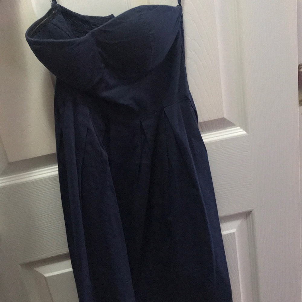 Strapless Navy Blue dress