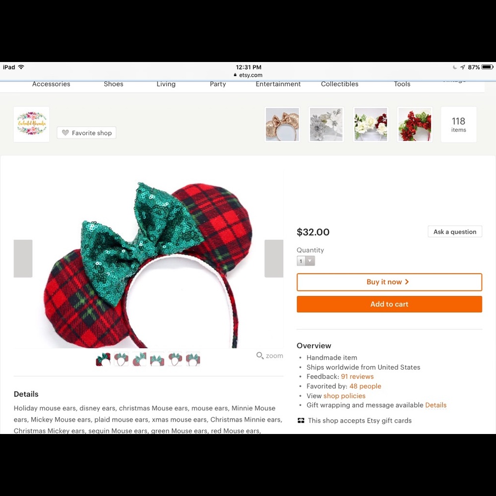 Disney ears we ended up not using