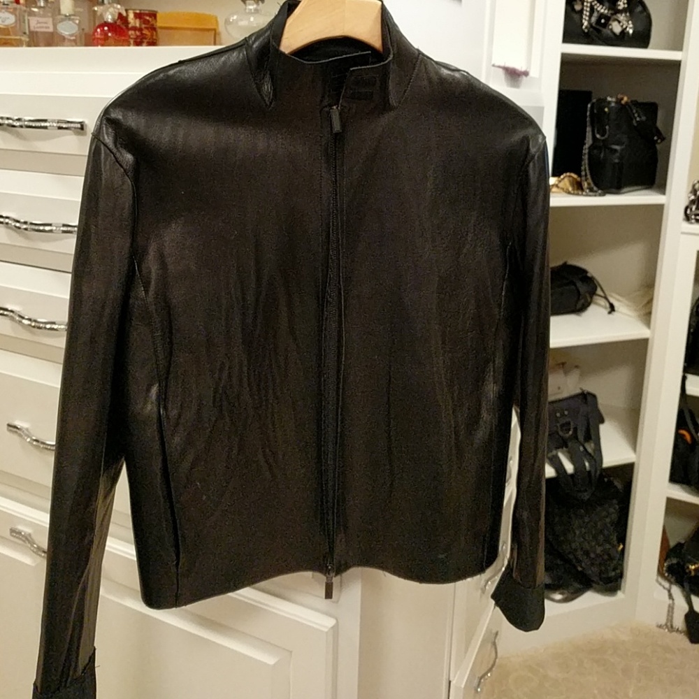 Donna Karan leather jacket