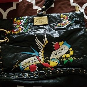 Ed Hardy tattoo clutch/wristlet