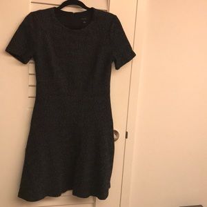 Black fit and flare business dress