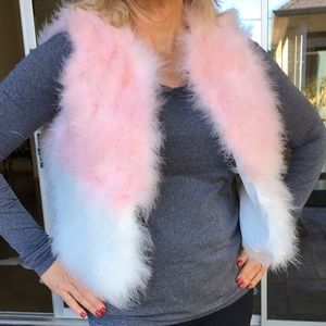 Marabou Feather Vest