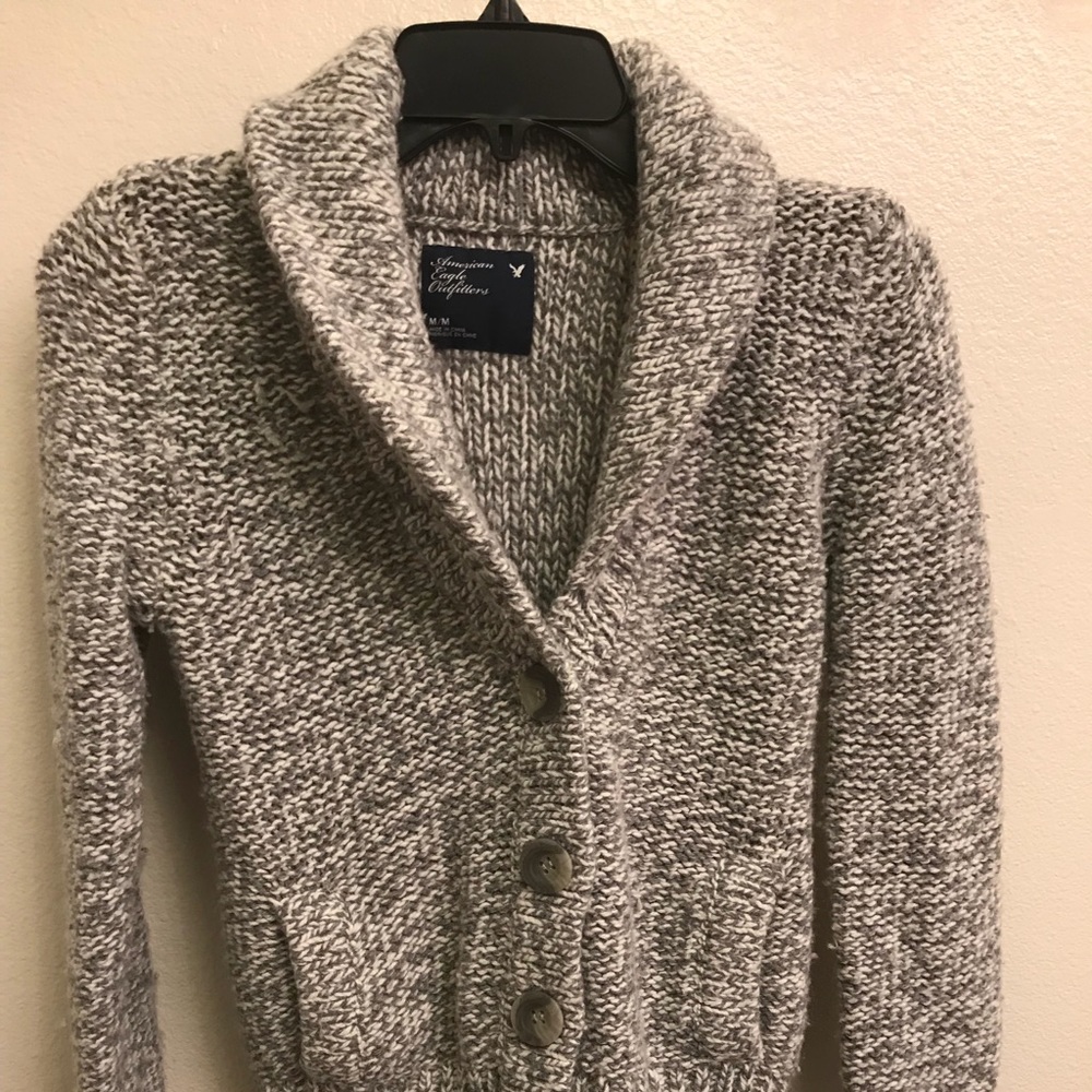 Cozy American Eagle Cardigan Sweater