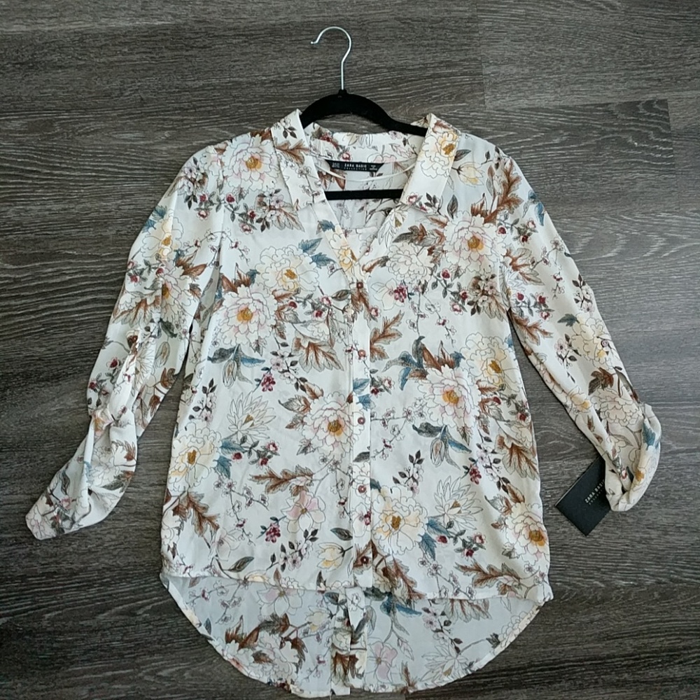 Zara basic blouse