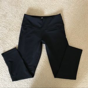 90 Degree High Waisted Mesh cropped leggings