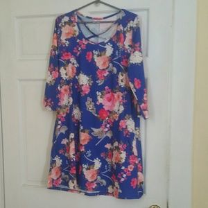 Beautiful floral tunic dress