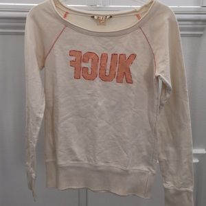 FCUK Jeans Off-the-Shoulder long sleeve top