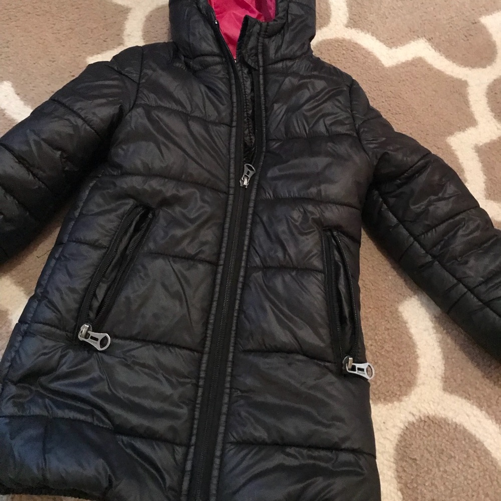 Ruum girls black puffy coat