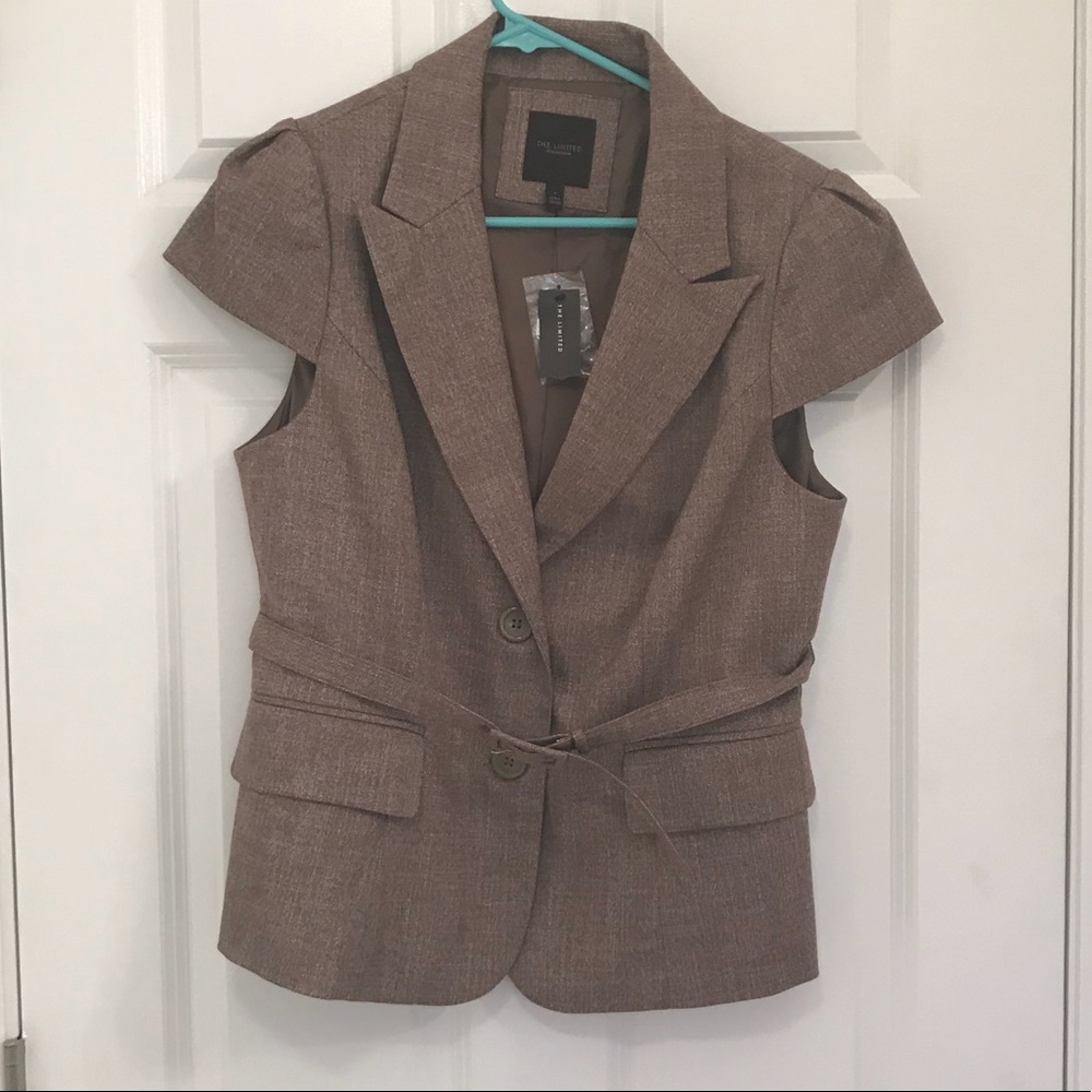 NWT The Limited Short Sleeve Tan Jacket Tan