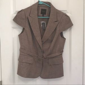 NWT The Limited Short Sleeve Tan Jacket Tan