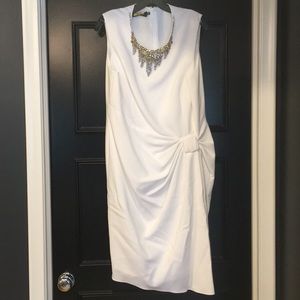 Embellished White cocktail dress