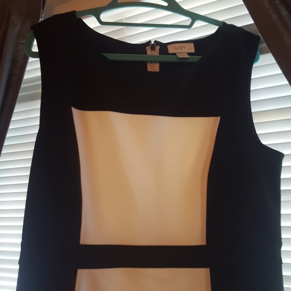 LOFT Black and White Dress