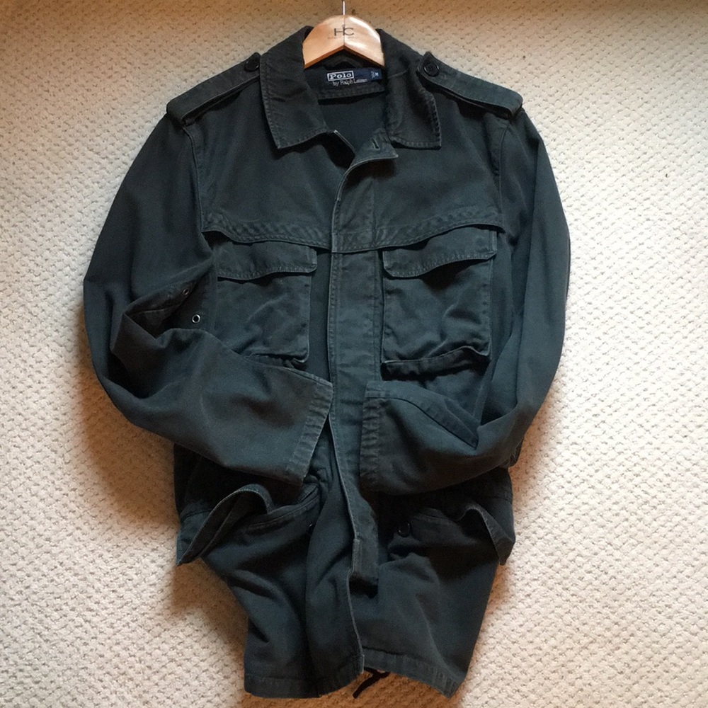 Vintage Distressed Polo RL Trench / Military coat