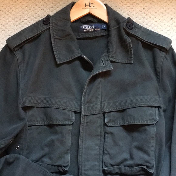 Vintage Distressed Polo RL Trench / Military coat - Picture 2 of 3