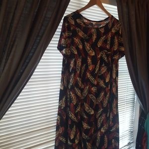 LLR Carly Dress with Feathers