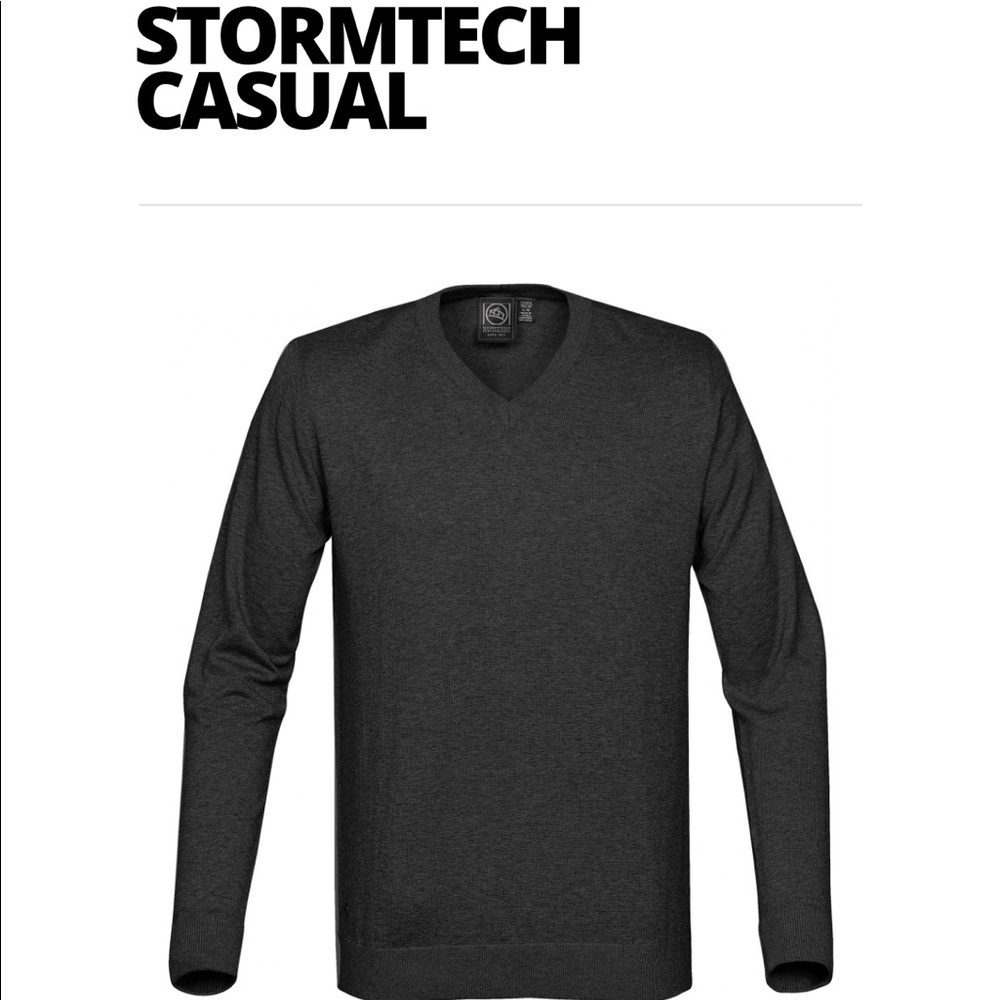 Stormtech men's v neck cotton sweater