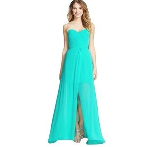 Erin fetherston turquoise gown