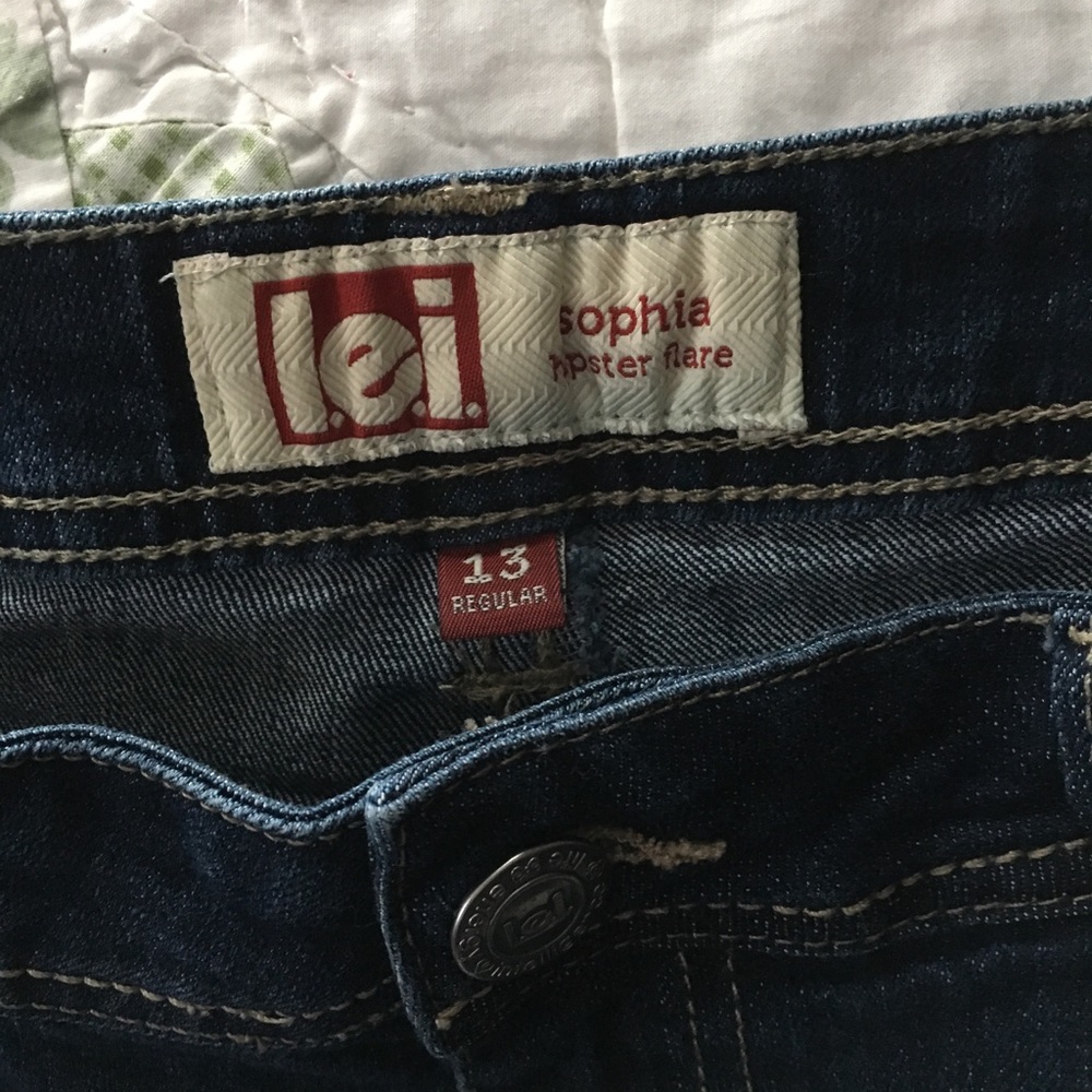 Lei Sofia hipster flare jeans size 13