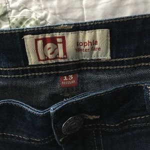 Lei Sofia hipster flare jeans size 13