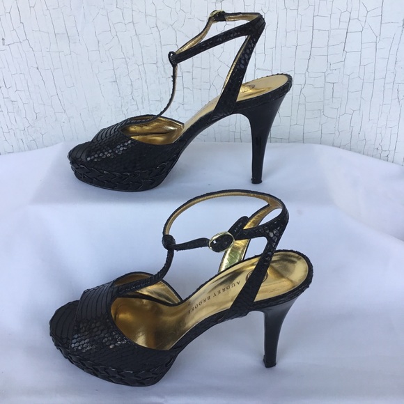 AUDREY BROOKE Platform Heels - Size 5.5 - Picture 3 of 6
