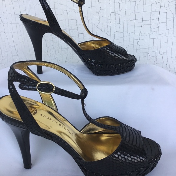 AUDREY BROOKE Platform Heels - Size 5.5 - Picture 4 of 6