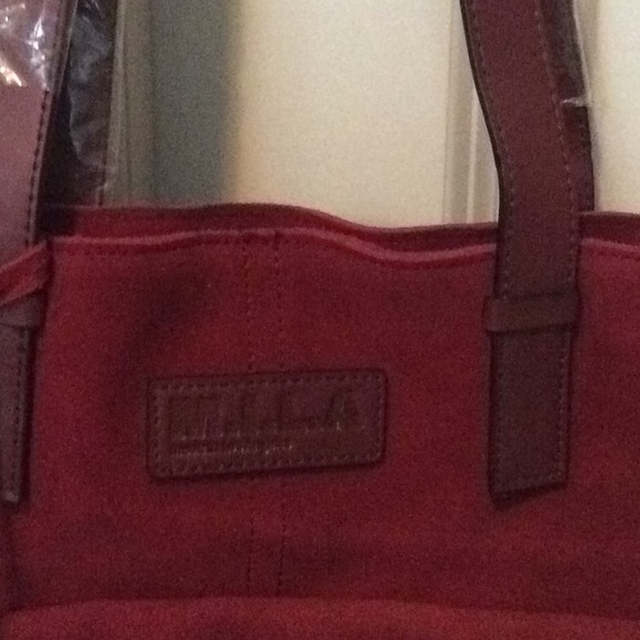 NWOT statement genuine suede bag Made in LA (MILA) - Picture 3 of 5