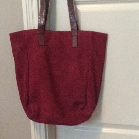 NWOT statement genuine suede bag Made in LA (MILA) - Picture 4 of 5