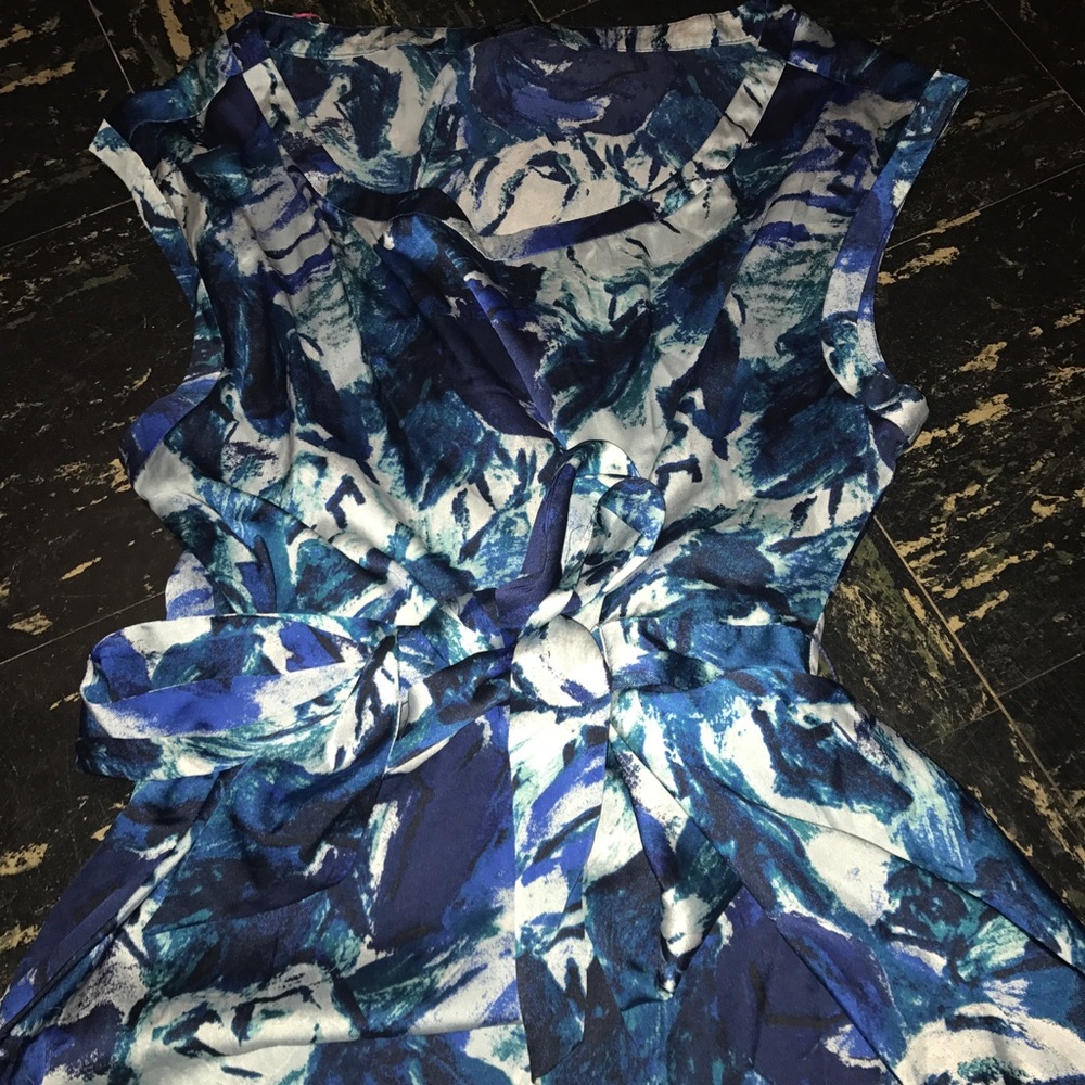 Beautiful blue silky top