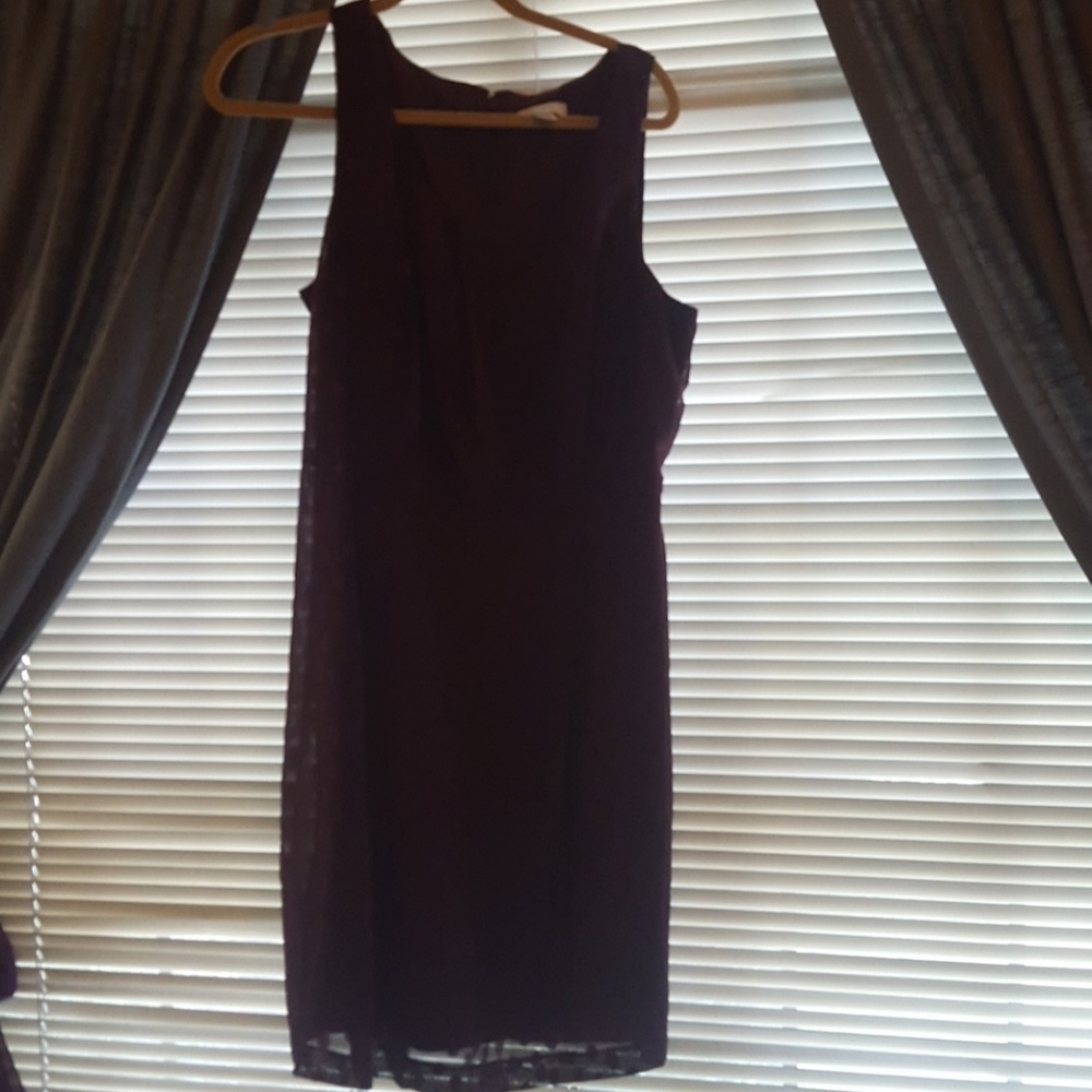 Burgundy LOFT dress