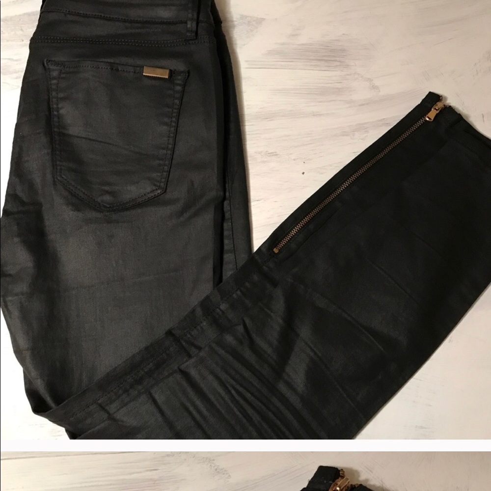 ZARA faux leather pants