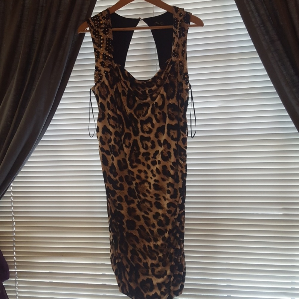 Gorgeous Thalia Leopard Print Dress
