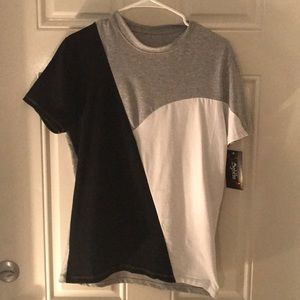 Black, White & Gray Italian Boutique T-Shirt XL